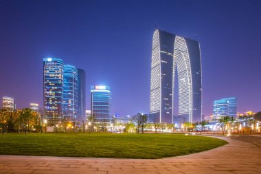 Suzhou CBD finans merkezi gökdeleni