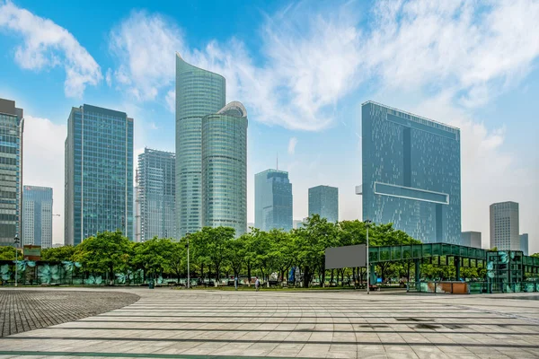 Rascacielos Del Distrito Financiero Hangzhou Cbd —  Fotos de Stock