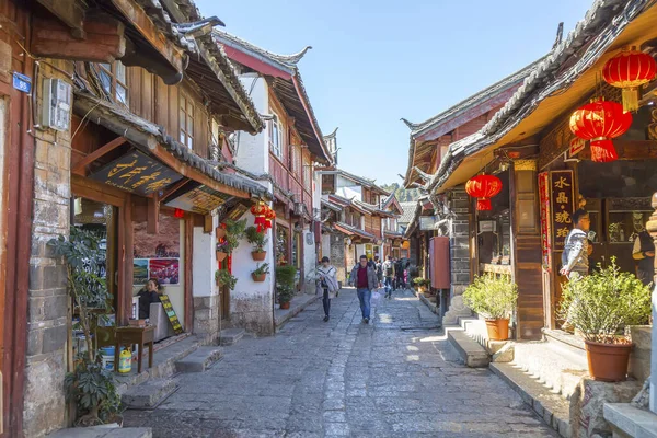 Antike Stadt Lijiang Yunnan — Stockfoto