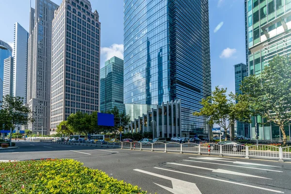 Şangay Lujiazui Finans Bölgesi — Stok fotoğraf