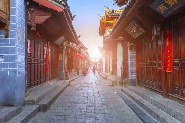 Αρχαία Πόλη Lijiang Στο Yunnan — Φωτογραφία Αρχείου