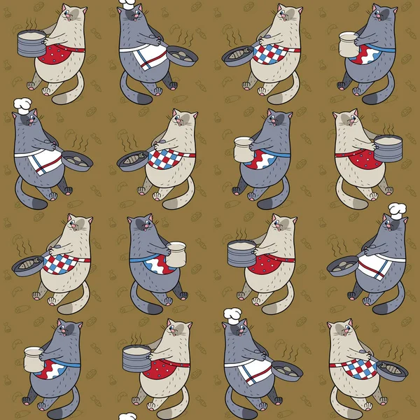 Kediler ve yemekleri ile Seamless Modeli