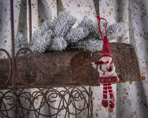 Christmas-tree decoration Little Red Riding Hood — Stock Photo, Image