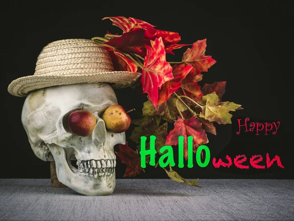 Felice Halloween con teschio allegro ! — Foto Stock