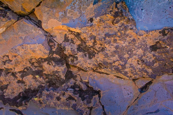 Oberfläche aus Beutivol-Stein, Nahaufnahme, Makro. — Stockfoto