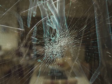 Kırık cam, dokulu arka plan. 