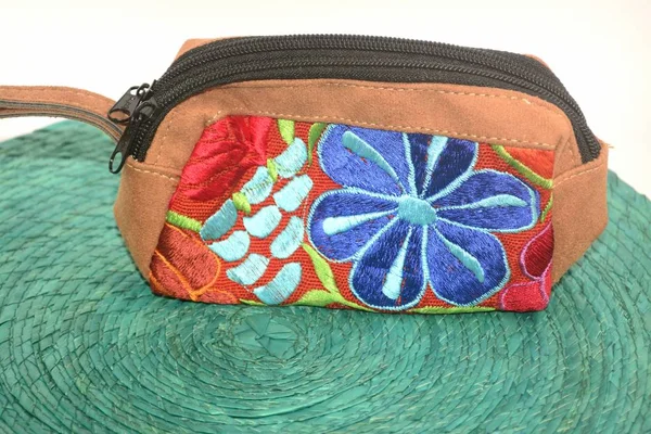 El Chiapas devlet tarafından yapılan geleneksel Meksika Tekstil çanta