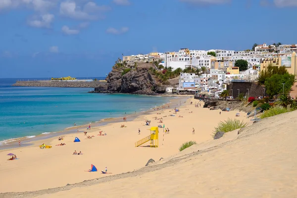 Beach Playa de Morro Jable - Fuerteventura, İspanya 25.06.2016.