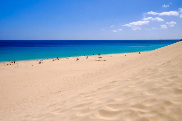 Playa Playa de Morro Jable en Fuerteventura, España . — Foto de Stock