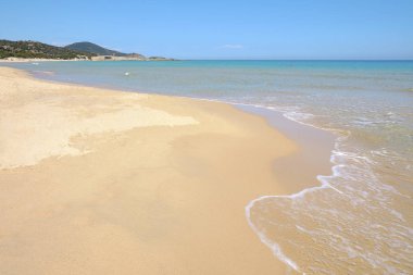 Beach Chia Sardunya, İtalya.