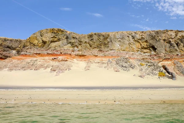 Beach Playa las Coloradas in Morro Jable on Fuerteventura, Spain — Stok fotoğraf