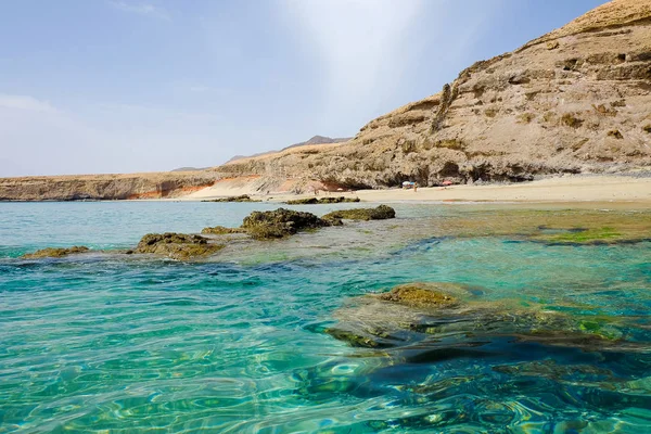Playa Playa las Coloradas en Morro Jable en Fuerteventura, España — Foto de Stock
