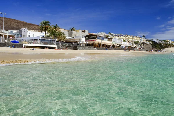 Morro Jable, Fuerteventura Spanje - 22 oktober 2017: Strand Playa — Stockfoto