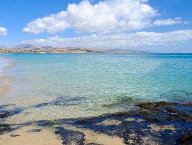 Beach Costa Calma Fuerteventura, İspanya.