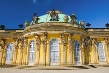 Potsdam, Almanya - 29 Ağustos 2017: Sans-Souci Sarayı Posdam '.