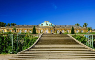 Potsdam, Almanya - 29 Ağustos 2017: Sans-Souci Sarayı Posdam '