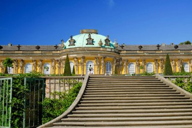 Potsdam, Almanya - 29 Ağustos 2017: Sans-Souci Sarayı Posdam '