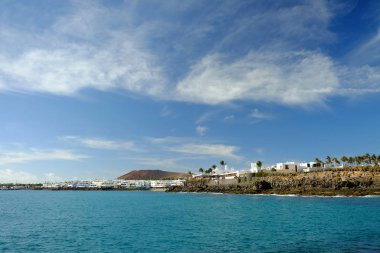 Beach Costa Blanca Lanzarote, İspanya.