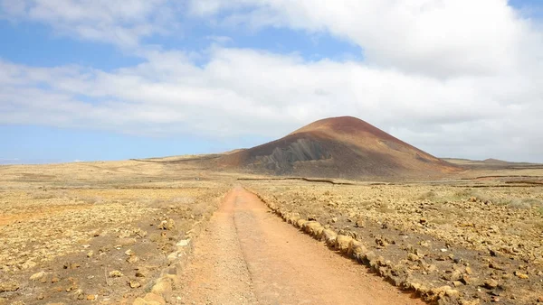 Weg Naar Vulcan Calderon Hondo Vulkanische Berg Het Canarische Eiland — Stockfoto