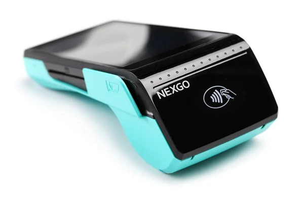 Nexgo N5 pos terminal isolado sobre fundo branco — Fotografia de Stock