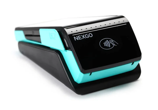 Nexgo N5 pos terminale isolato su sfondo bianco — Foto Stock