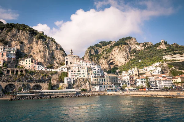 İtalya Amalfi coast su görünümünden