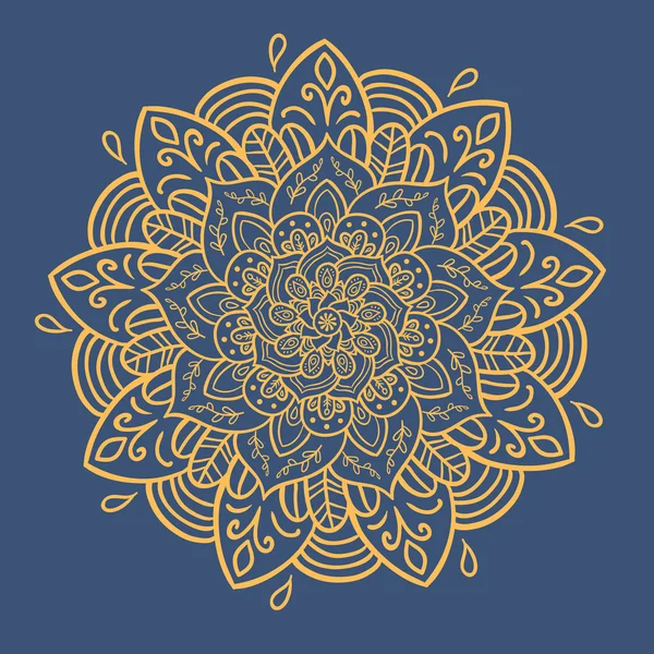 Patrón vectorial sin costura Mandala. Patrón de ornamento redondo . — Archivo Imágenes Vectoriales