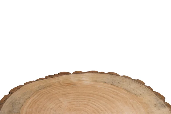 Isoliertes Holz auf weißem Grund — Stockfoto