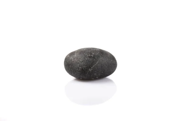 Izole siyah taş — Stok fotoğraf