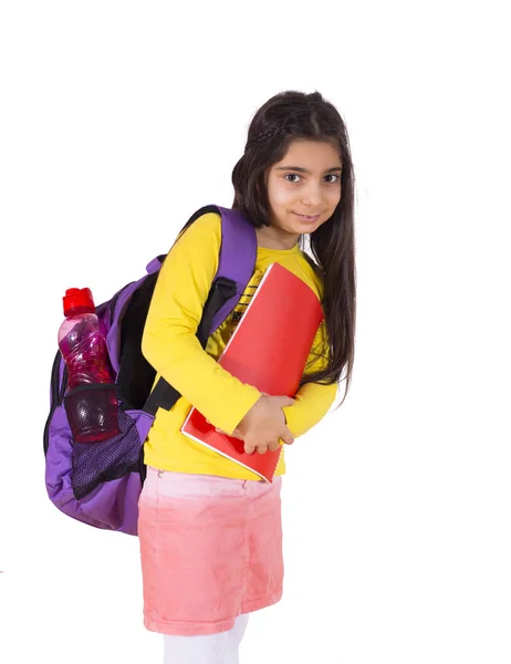 Uma menina estudante da escola primária — Fotografia de Stock