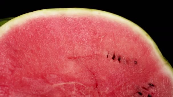 Wet Half-Sliced watermelon — Stock Video