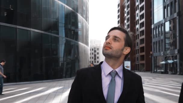 Vicces vicc, a büszkeség és az undor, az üzleti életben — Stock videók