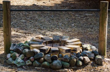 Klasik aşçılık seçeneği. Taş ve tuğla döşemeleri.