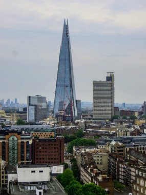 20 Mayıs 2018, İngiltere. Londra bir panorama gözlem güverte Modern Sanat Müzesi yükseklikten.