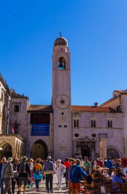 Dubrovnik, Croatia. Tourists on the medieval streets of Dubrovnik. .September 2018.