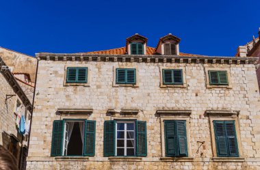 Dubrovnik, Hırvatistan. Dubrovnik 'teki antik manzaralar. Eylül 2018.