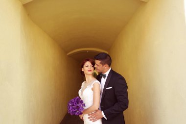 Gelin ve damat şehir