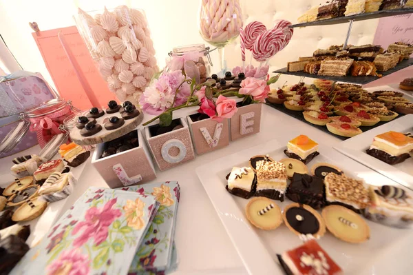 Assorted sweets on the table — Stock Photo, Image