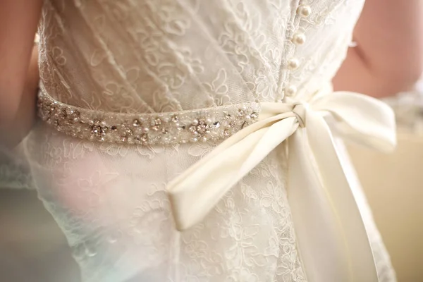 Detail des Brautkleides — Stockfoto