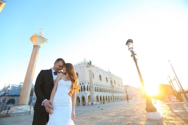 Damat ve gelin Venedik, İtalya