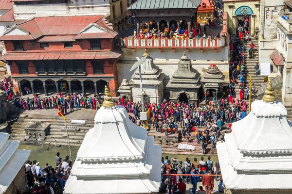 Фестиваль Махашиваратри, Храм Пашупатинатхи, Катманду — стоковое фото