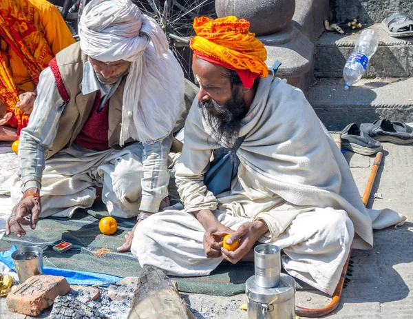 Farbenfrohe Sadhu beim Mahashivaratri-Fest — Stockfoto