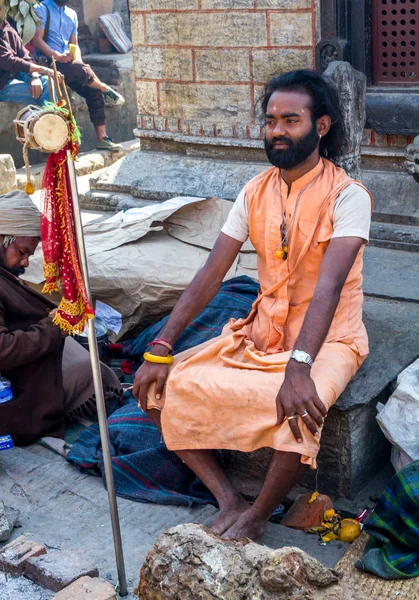 Farbenfrohe Sadhu beim Mahashivaratri-Fest — Stockfoto