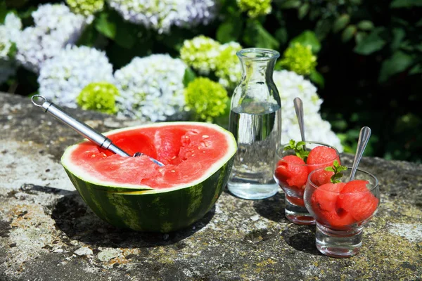 Letní melounový nápoj — Stock fotografie