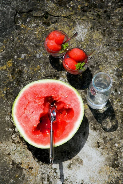 Bebida de melancia de verão — Fotografia de Stock