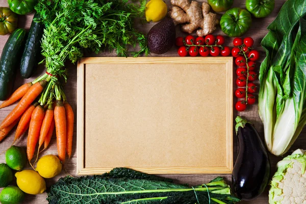 Obst und Gemüse Hintergrund — Stockfoto