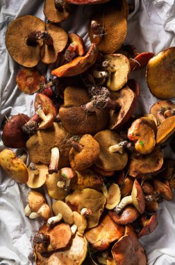 taze mantar porcini yığını