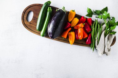 masada, parlak renkli organik biyo taze sebze 