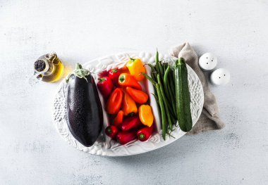 masada, parlak renkli organik biyo taze sebze 