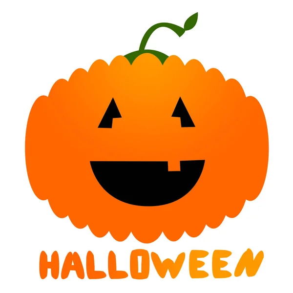 Pumpkin White Background Halloween Concept — Stockfoto